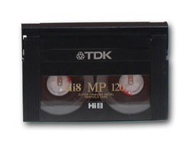 Hi-8 tape for transfer to digital