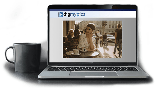 viewing digmypics photo scanning in real time