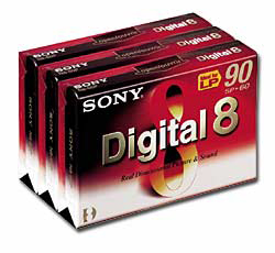 digitial 8 camcorder tapes for transfer to digital