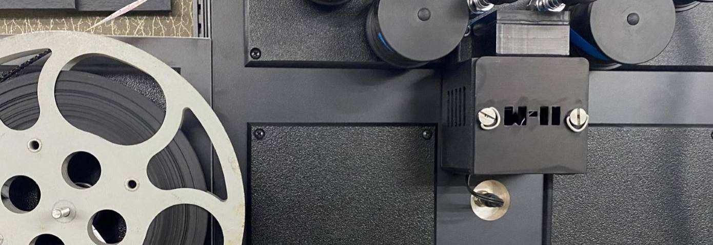 Film transfer process showing 8mm and 16mm film digitization
